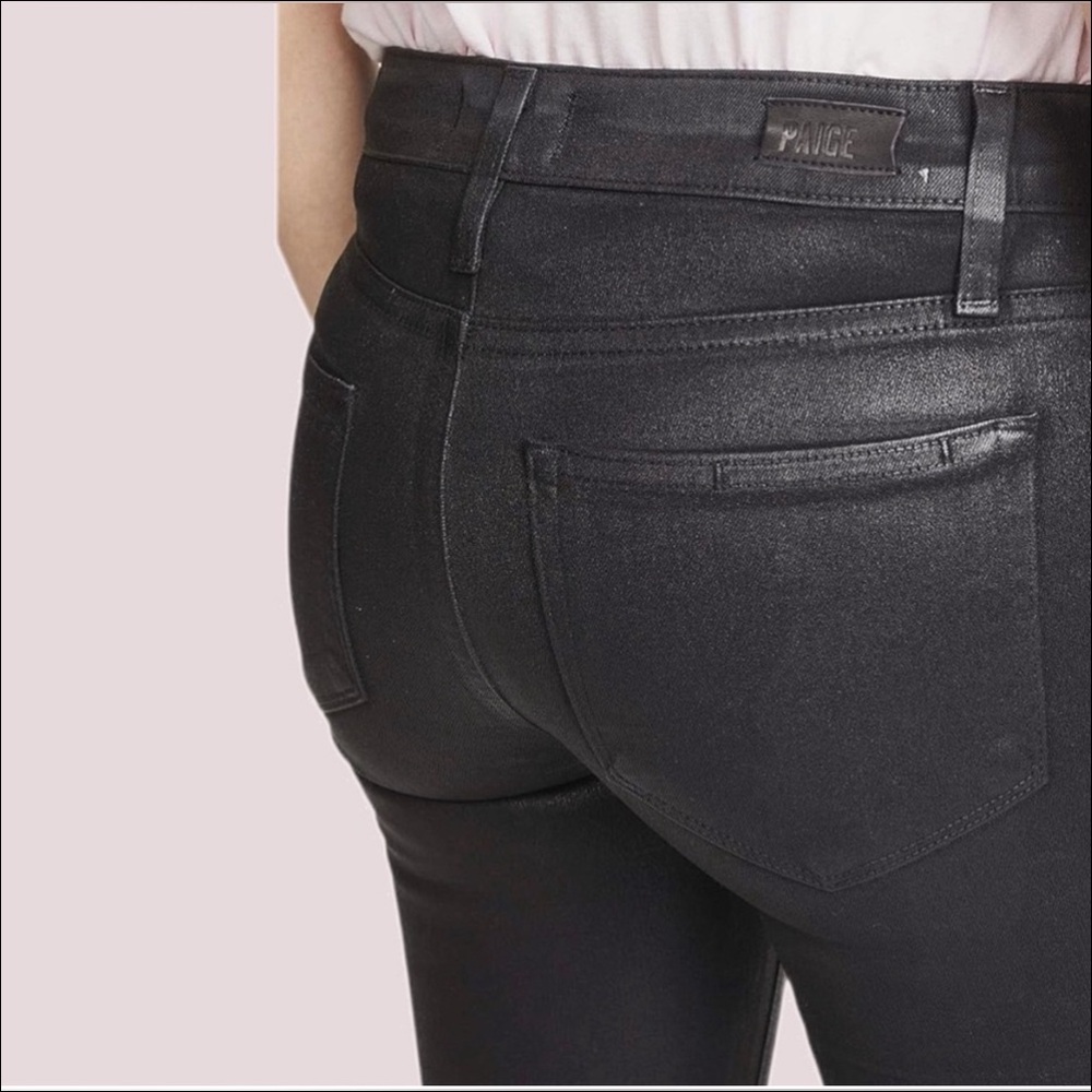 Paige Verdugo Ankle Zip black Skinny Jeans size 26 - Picture 2 of 13